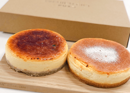 マンハッタンの恋」と「プレミアムチーズケーキ」のセット