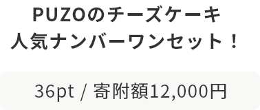 PUZOのチーズケーキ 人気ナンバーワンセット！